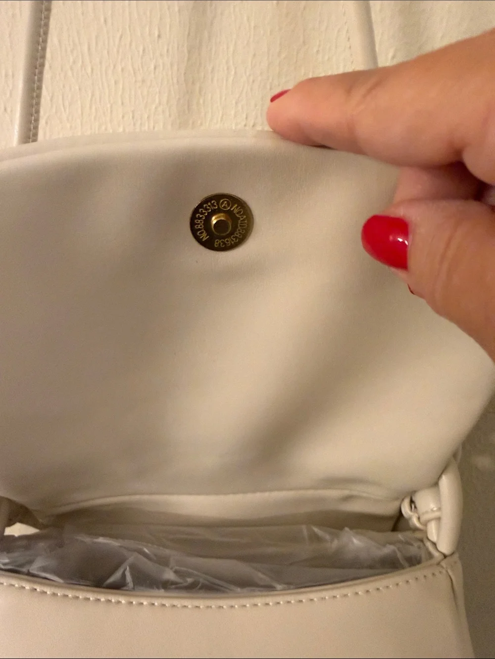 Rachel Zoe Ivory Knot-Handle Shoulder Bag